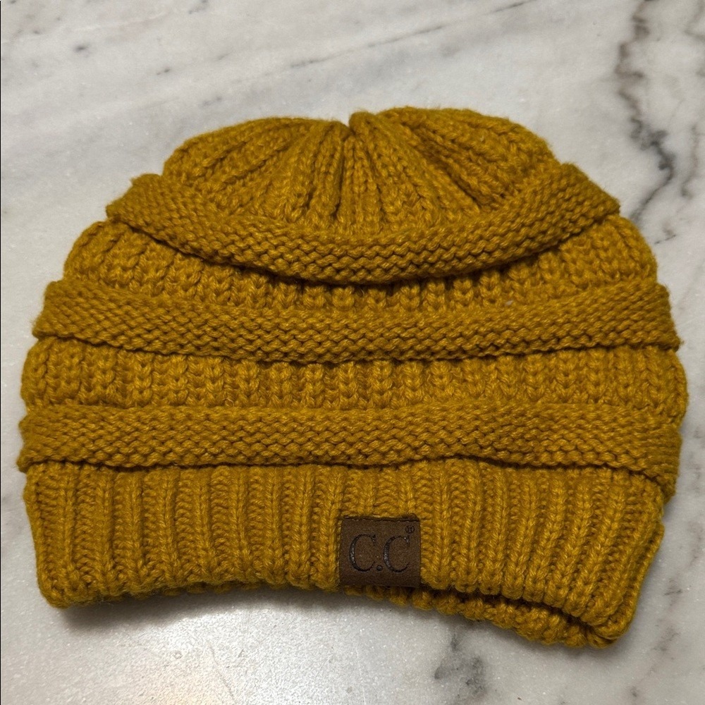 C.C Mustard‎ Yellow Knit Beanie